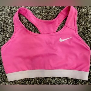 Pink Nike Dri-fit sports bra in size Medium